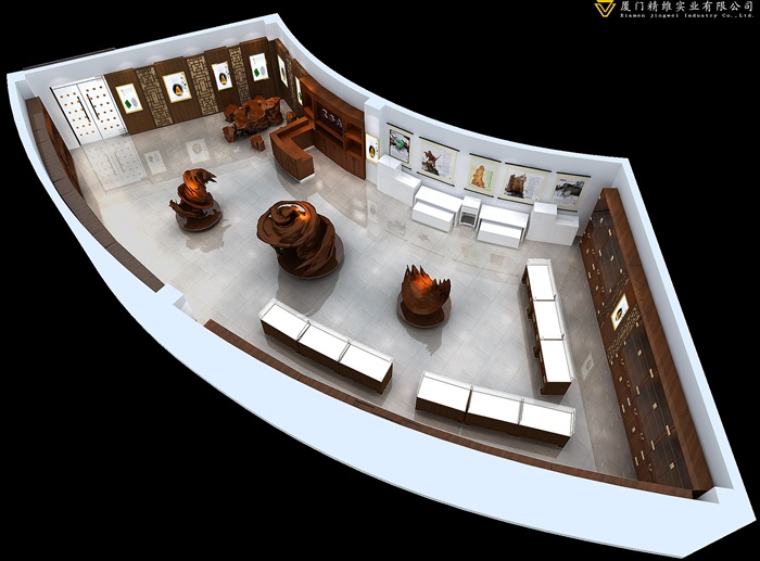 某中式小展館裝飾設計MAX模型