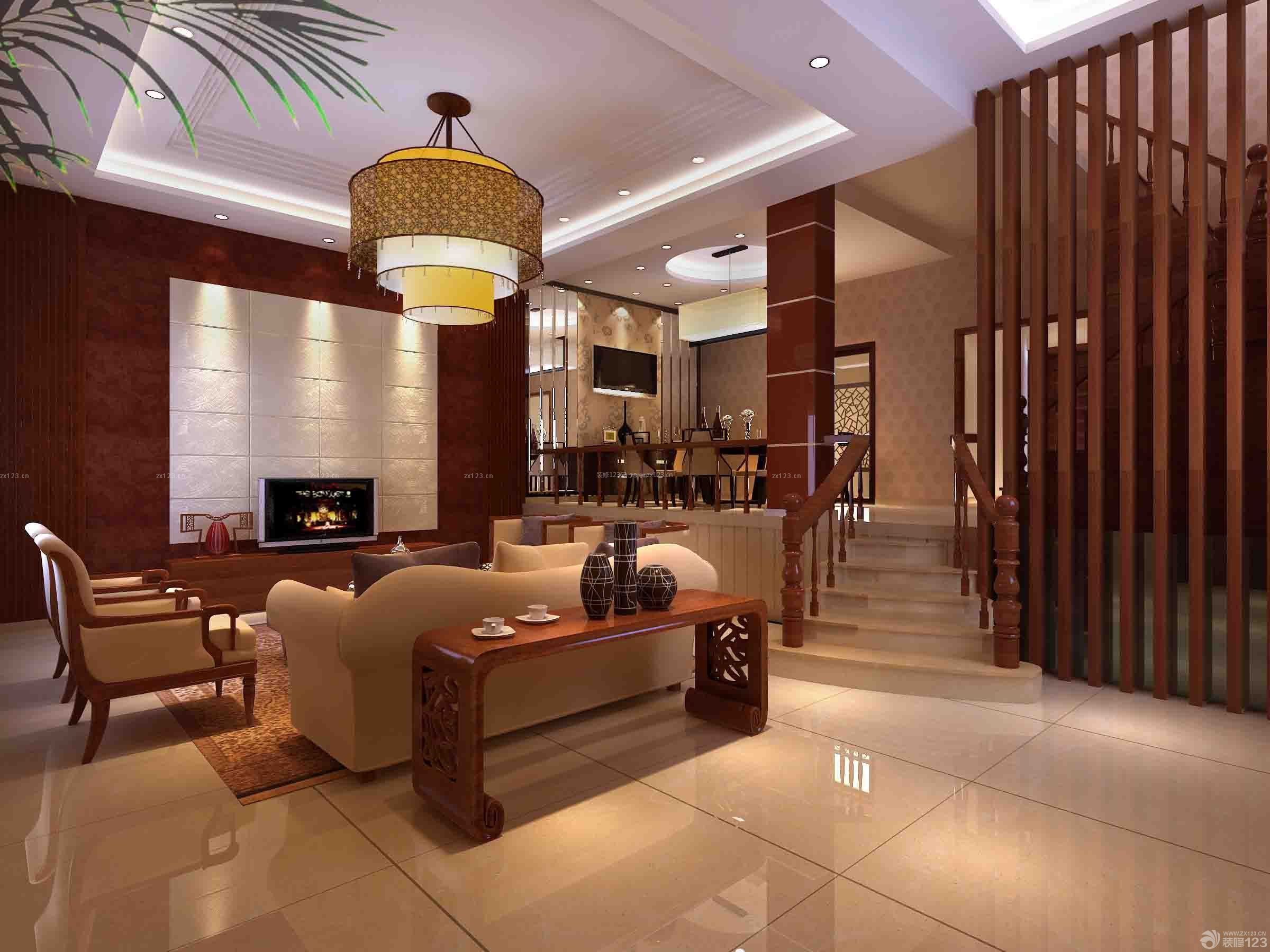 紅木色門古典家庭室內(nèi)裝修設(shè)計(jì) 典雅傳承與空間美學(xué)的融合